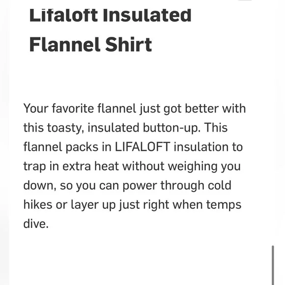 HELLY HANSEN mens size XL Liftaloft insulated flannel button down shirt - Picture 13 of 13